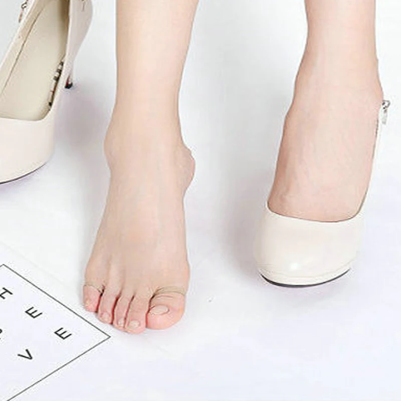 Five Toes Forefoot Pads Women High Heels Half Insoles Calluses Corns Foot Pain Care Foot Care Tool Absorbs Shock Socks Toe Pad