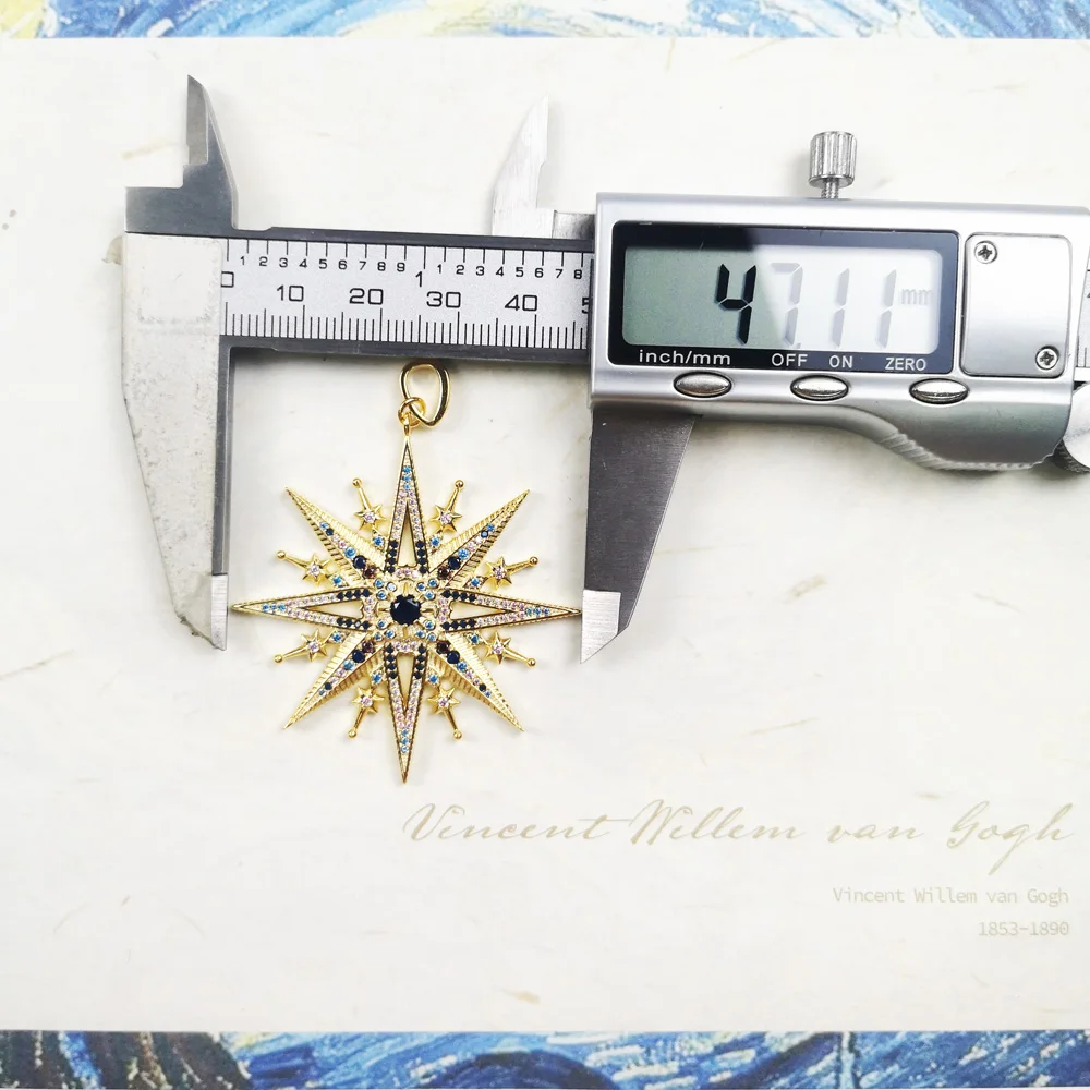 Золотая подвеска с подвеской роялти звездой Новинка лета 2020 богемное ювелирное