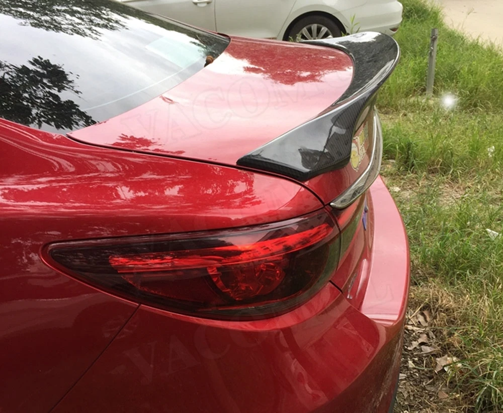 Для Mazda 6 спойлер Atenza задний спойлер корпус из углеродного волокна спойлер FRP крышка багажника отделка автомобиля Стайлинг