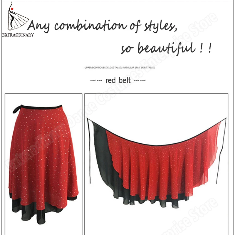 Женский Длинный набедренный платок для танца живота|Танец живота| |