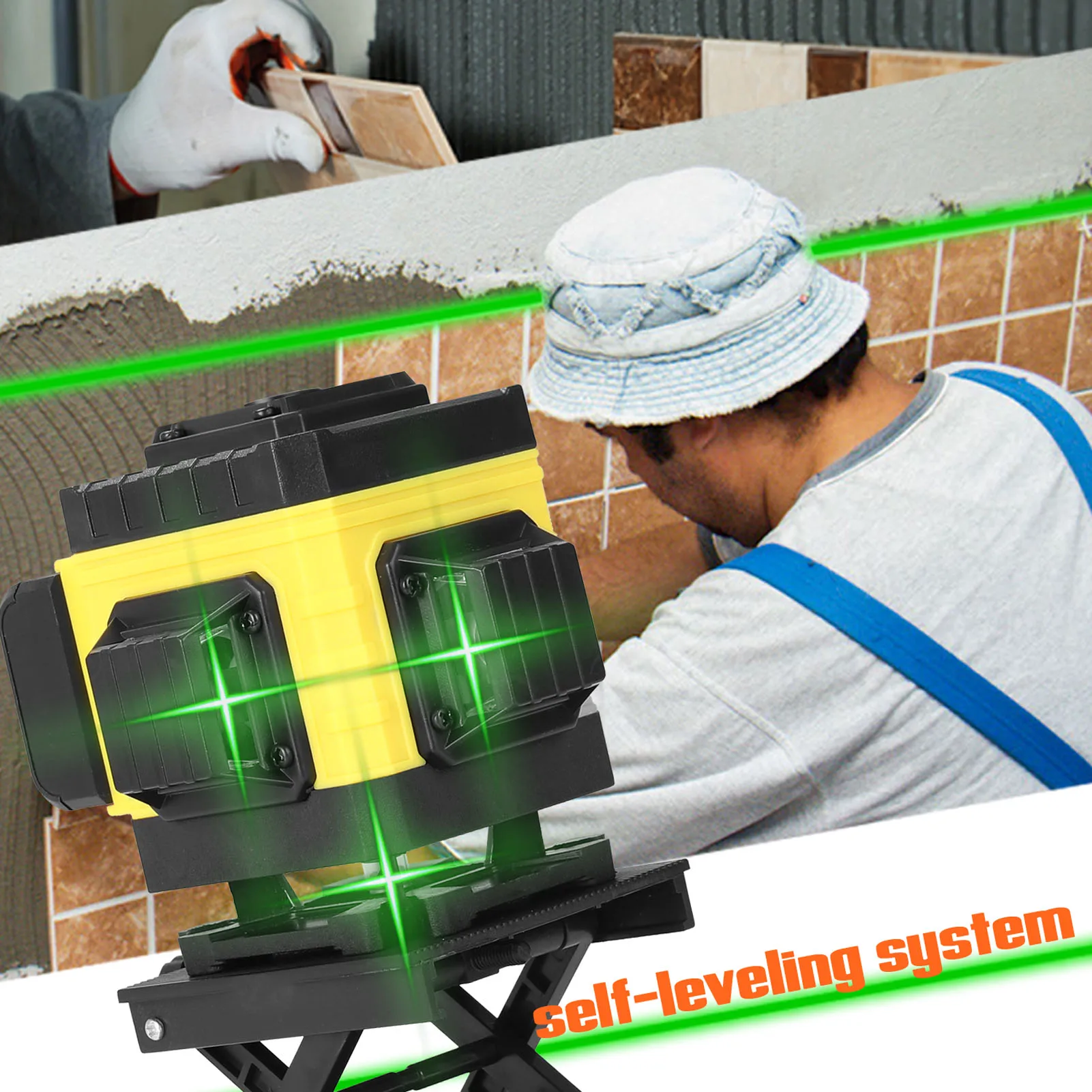 

laser level 12 lines Laser Level Tool Vertical Horizontal Lines with 3 Self-leveling Function laser leveling device