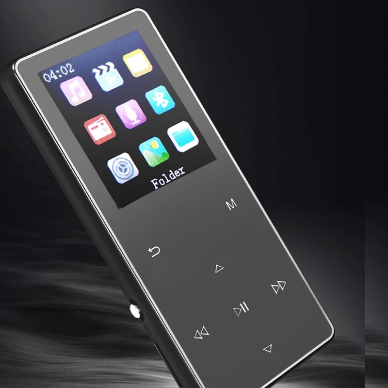 

K1 Music Player 1.8 Inch Color Sn MP3 Zinc Alloy Bluetooth MP4 Video Player with FM Radio Function