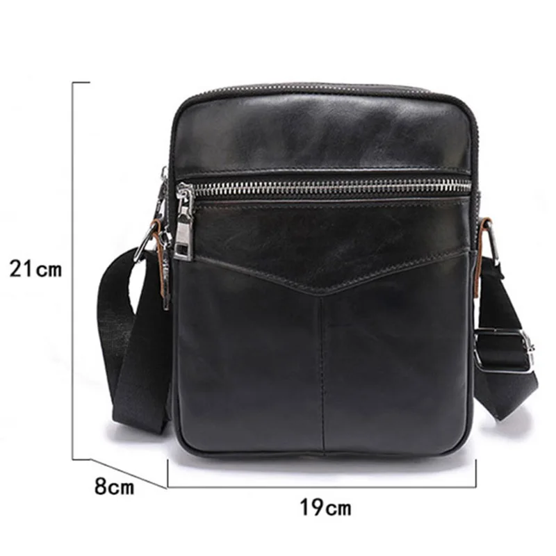 Мужские сумки через плечо из воловьей кожи винтажная сумка натуральной