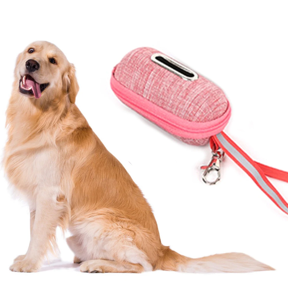 

Portable Linen Outdoor Pet Dog Poop Bag Dispenser Pouch With Rope Puppy Toilet Cleaning Waste Garbage Bags Organizer Holder