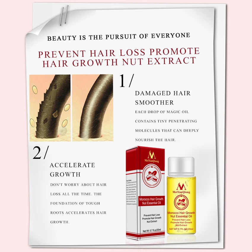 

Powerful Hair Growth Essence Oil Loss Treatement Growth Hair Anti Hair Loss Prevention Alopecia Damaged Liquid Hair Repair