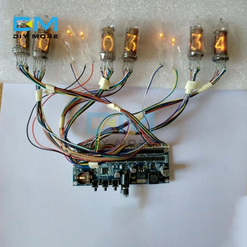 Micro USB DIY электронная трубка светящаяся цифровой светодиодный модуль часов IN14 QS30