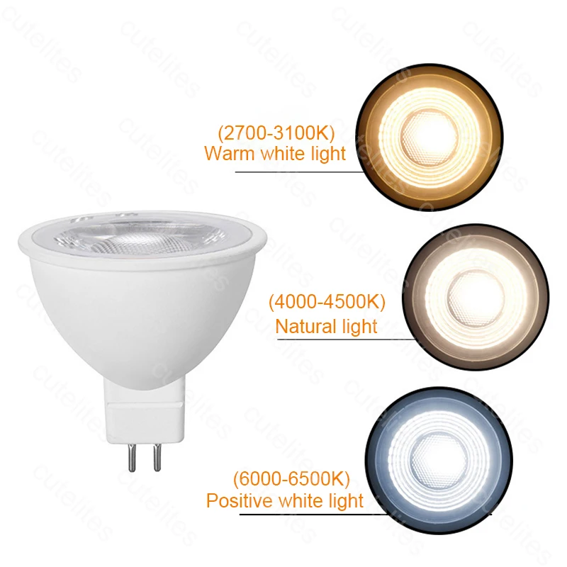Светодиодный точечный светильник GU10 220 В диммируемая лампа кукуруза MR16