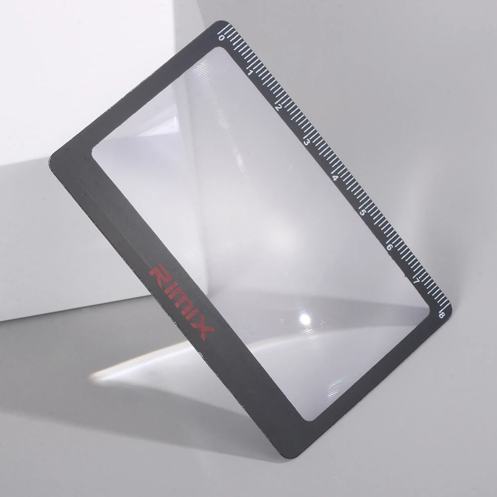 1 шт. Лупа 3X увеличительное ультратонкое удобное прозрачное покрытие из ПВХ