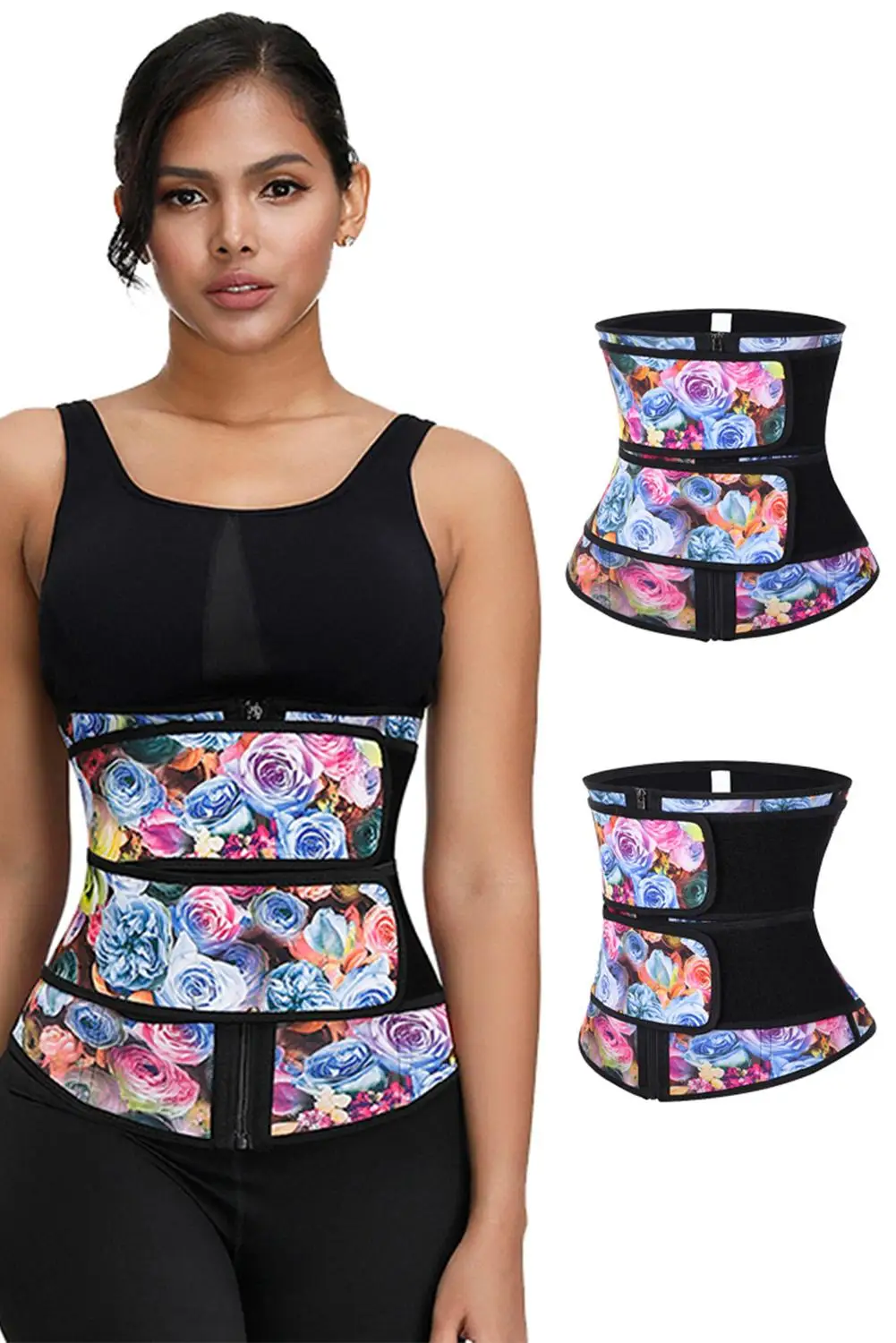 Красный Леопардовый/Змеиный/цветочный принт компрессионный двойной ремень из неопрена тренажер талии для