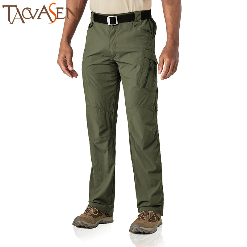 TACVASEN Men's Outdoor Quick Dry Convertible Lightweight Hiking Fishing Zip Off Cargo Work Pants Trousers Summer Military | Спорт и