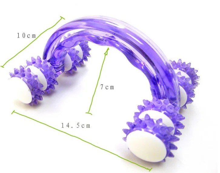 

massager massage skin stress Lunar Rover 8 Roller Massager Massage Skin Car Back Thin Body Fatigue Lifted Tool Health Therapy