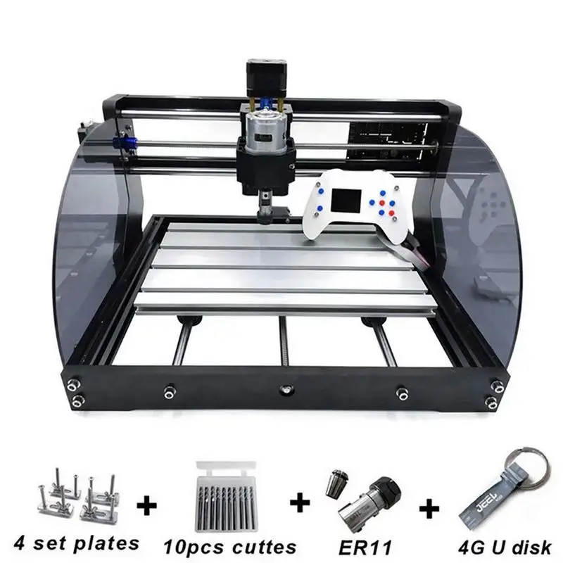15 Вт CNC3018 Pro Max гравировальный станок с автономным управлением ER11 500 МВт 2500 мвт 5500 МВт головка Фрезерный станок по дереву PCB фрезерный станок резьба