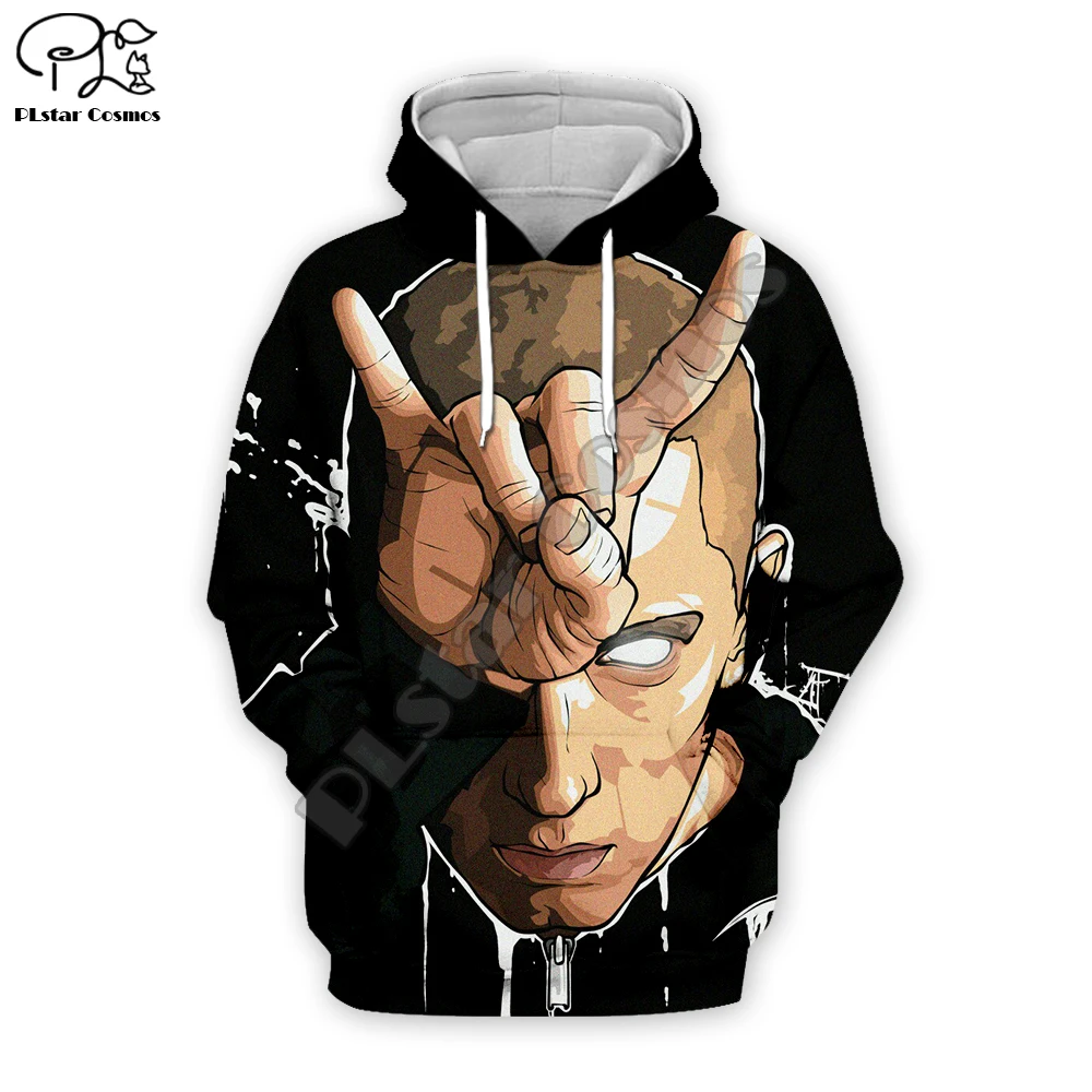 Забавный пуловер PLstar Cosmos Rapper God Eminem Singer мужской/женский спортивный костюм уличная