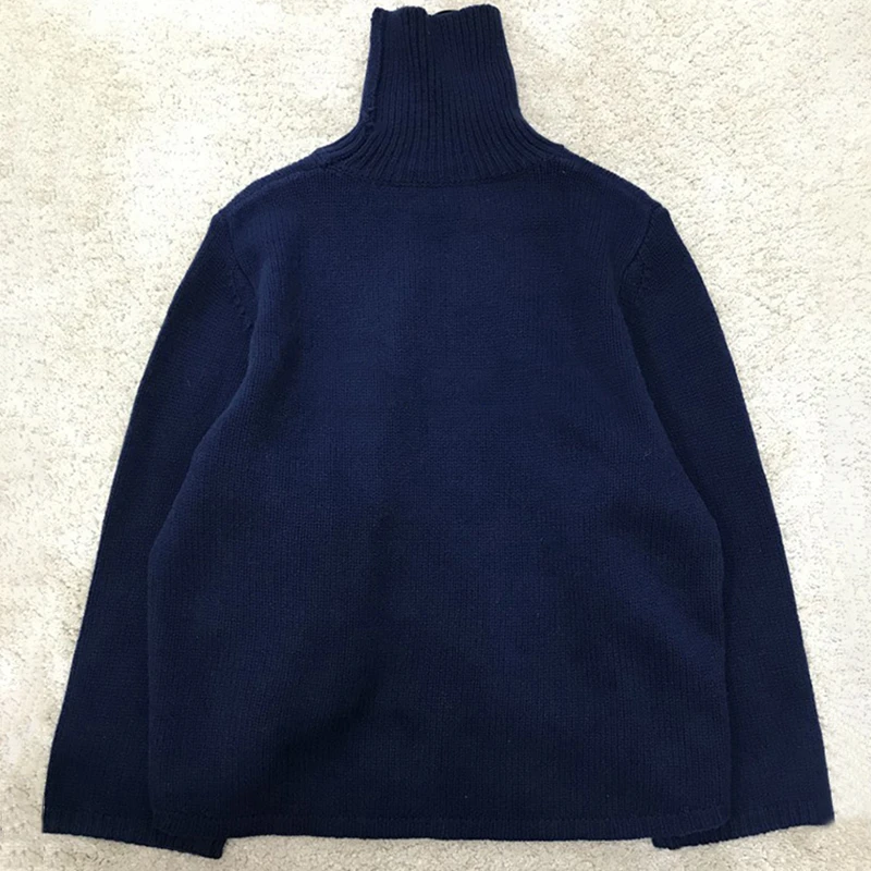 TWOTWINSTYLE Korean Knitting Minimalist Women's Sweater Turtleneck Long Sleeve Oversized Female Sweaters 2019 Autumn Fashion New | Женская