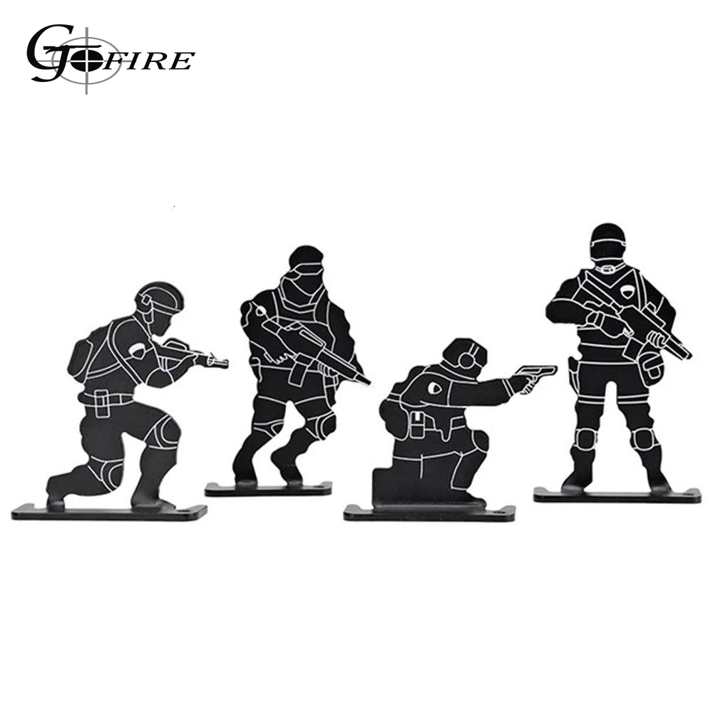 

Soldier Human Form Target Set Outdoor AEG GBB Airsoft Shooting Training Practicing Metal Target Shooting Paintball Accessories