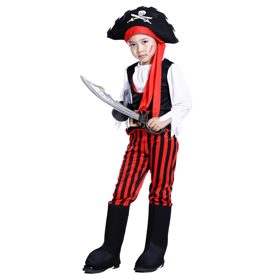 Костюм пирата на Хэллоуин для костюмированной вечеринки Детский костюм
