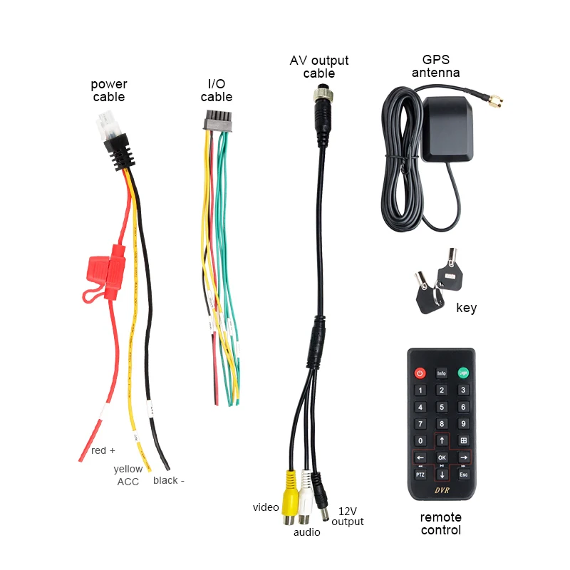 4CH HDD жесткий диск GPS Мобильный dvr + 4 шт. 2.0MP Водонепроницаемая металлическая задняя