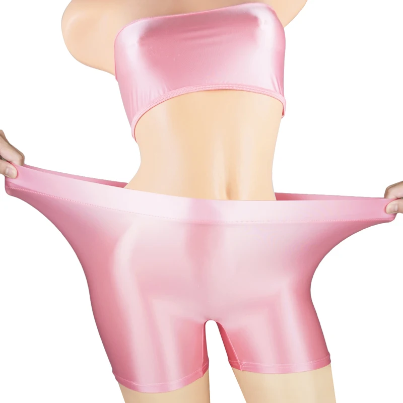 Фото Сексуальное женское белье для Для женщин глянцевый Шелковый Топ бандо