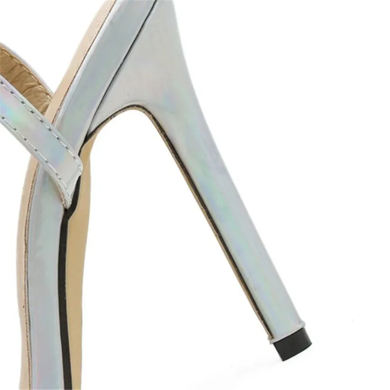 

New ladies high heels net red super sexy ladies sandals with rhinestone letters high quality 12 cm stiletto heels size 4-9 10