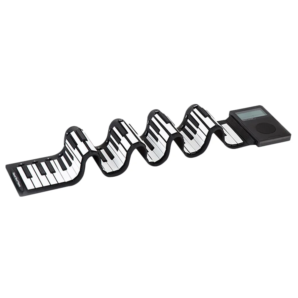 

Портативная силиконовая клавиатура для пианино, гибкая складная клавиатура с 88 клавишами, с батареей и педалью поддержки
