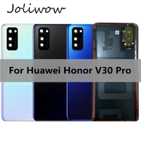 for huawei honor v30 pro back glass battery cover rear door housing case with camera lens for honor v30 pro battery cover