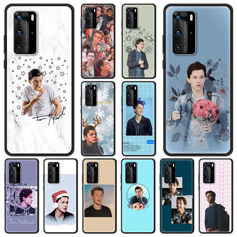 

Tom Holland Fundas Cover Bag For Huawei Y6 Y7 2019 P30 Pro P40 Lite E P Smart Z Phone Case Silicon Soft Shockproof Shell Coque
