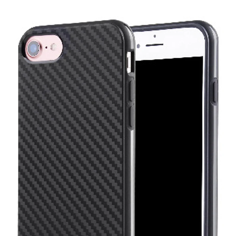 Чехол RAMEZY из экологичного углеродного волокна для iPhone 7 8 Plus 6 6S XS MAX Мягкий