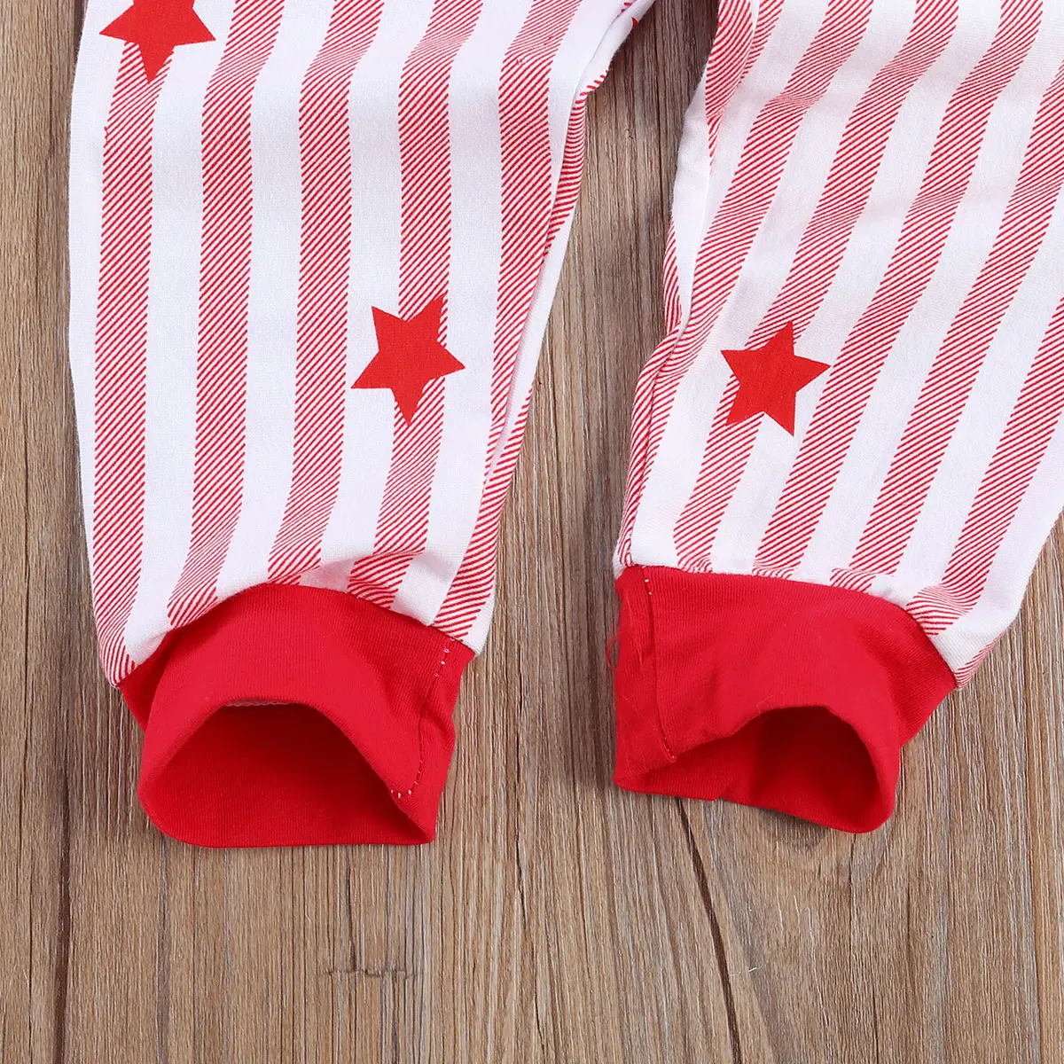 Детский Рождественский пижамный комплект пуловеры с длинным рукавом и принтом