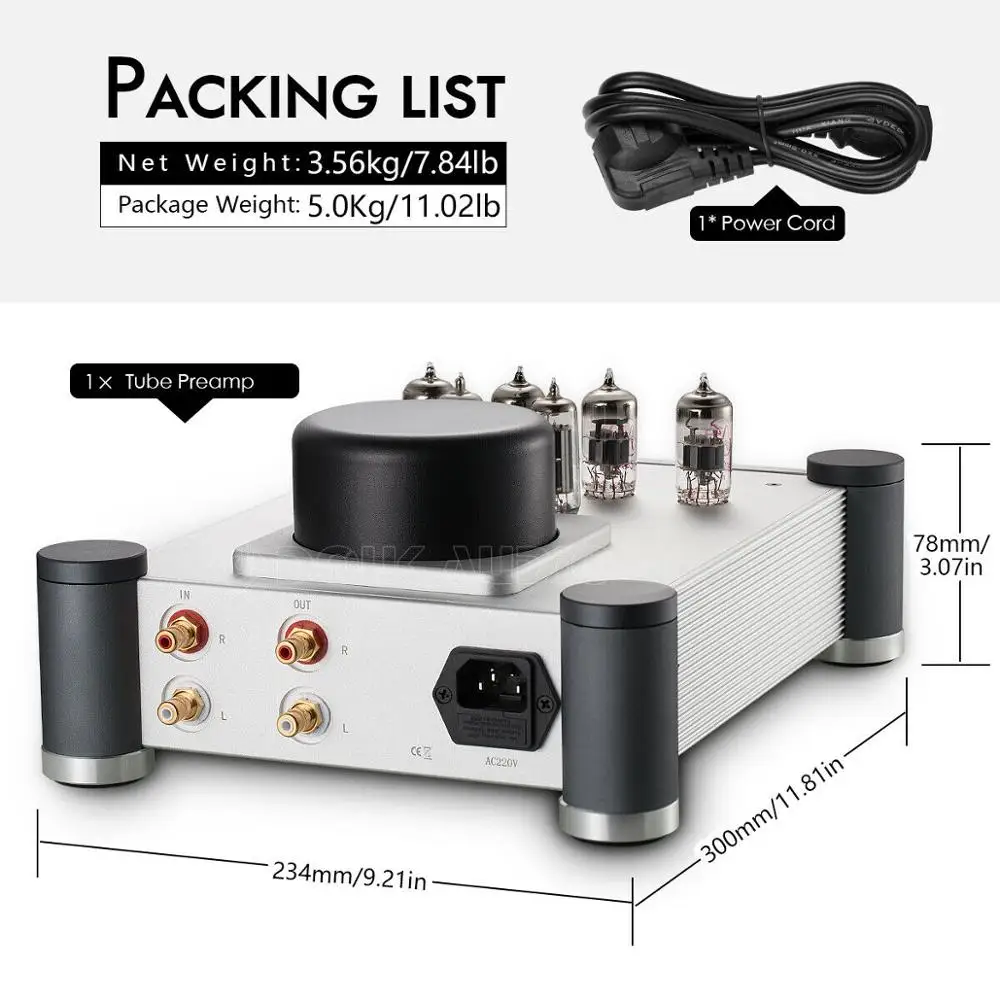 Nobsound 12AX7 12AU7 вакуумный ламповый предусилитель домашний стерео аудио предусилитель Вдохновленный Shigeru Wada