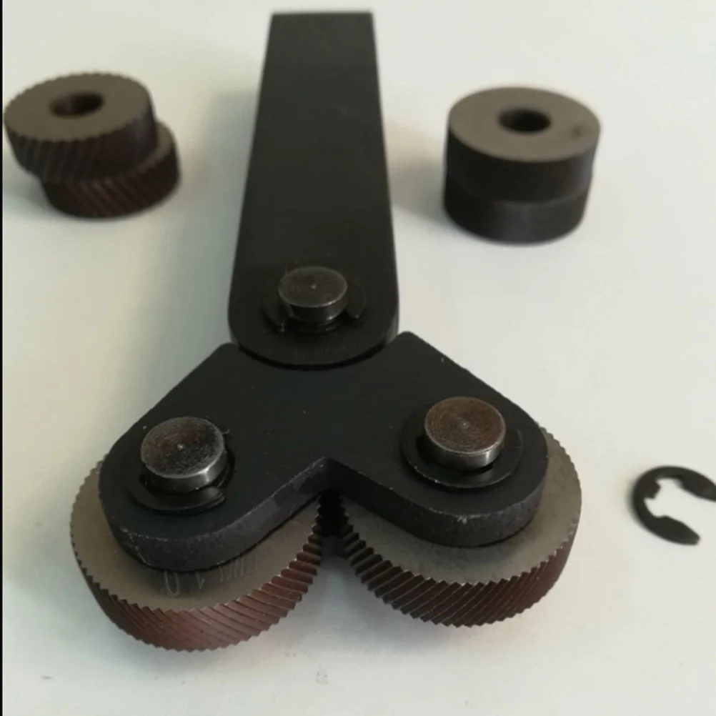 7 в 1 набор стальных инструментов для накатки с двумя колесами шаг прямой линейный