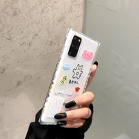 the side pattern is suitable for samsung s21 s20fe s10plus s20 s22 ultra mobile phone case note20 10pro transparent soft case