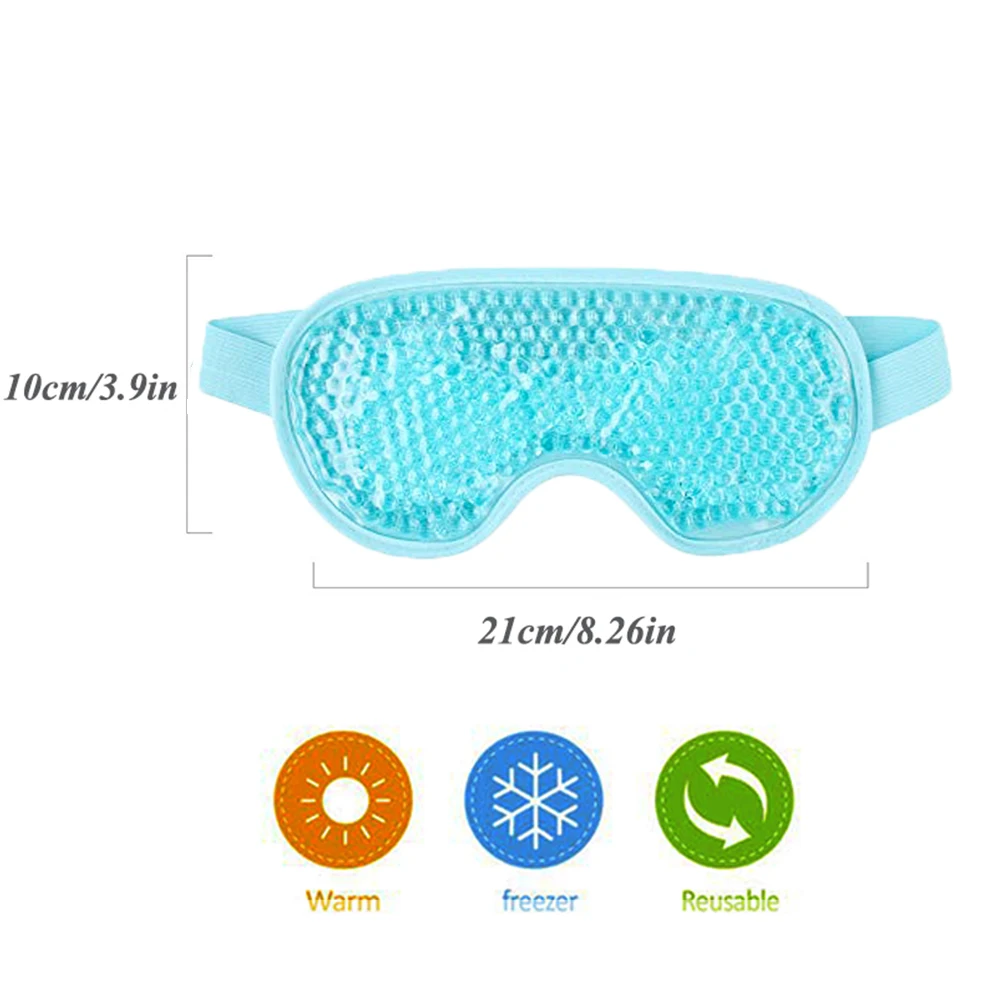Лучшая маска для глаз сна с горячими холодными гелевыми бусинами Антивозрастная