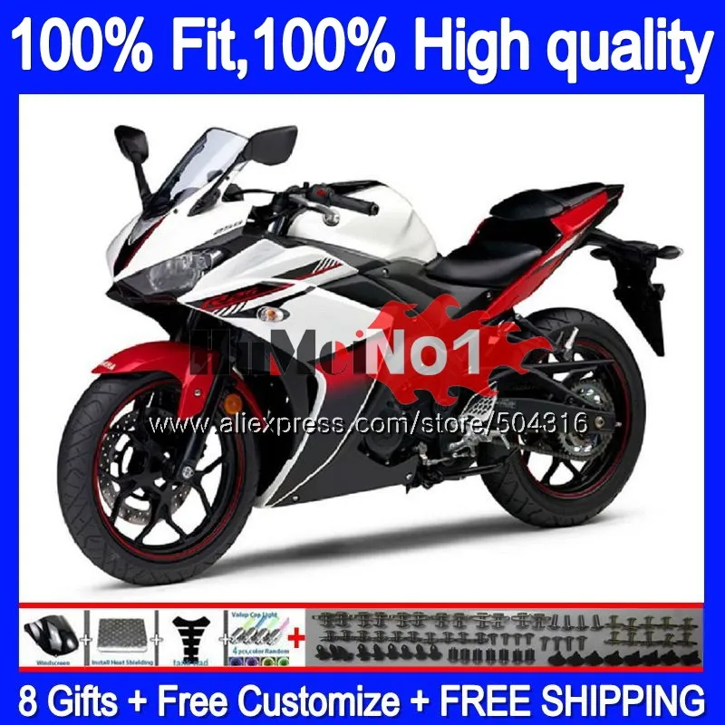 

Инъекция для YAMAHA YZF R3 R25 R3 R 25 YZF-R3 YZFR25 55MC.67 YZF-R25 YZFR3 2014 2015 2016 2017 14 15 16 17 обтекатель белый черный