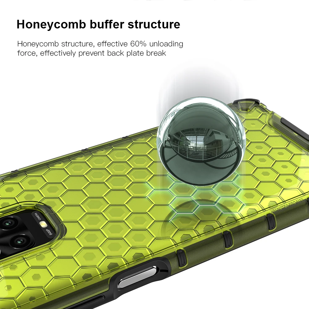 KEYSION Shockproof Case for Redmi Note 9S 9 Pro 8 Pro 9A 9C 8T 7 K20 Phone Cover for Xiaomi Mi 10T Pro A3 POCO X3 NFC F2 Pro M3
