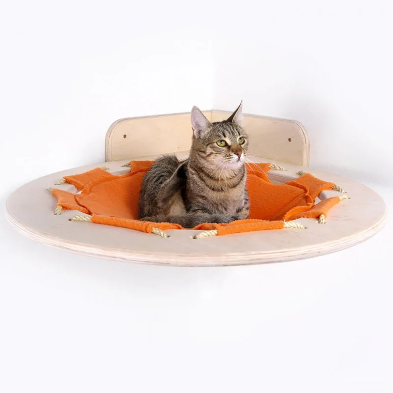 

Wall-mounted Cat Wall Solid Wood Cat Springboard Jumping Platform Climbing Frame Pine Wall Corner Cat Litter Pet Supplies