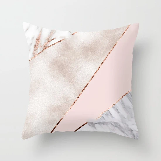 

Geometric Minimalist English Alphabet Pattern Peach Skin Home Decoration Cushion Cover Sofa Cushion Cover Fashion Generous