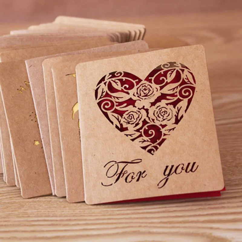 5 шт. складной Бумага поздравительные открытки с днем рождения наилучшими