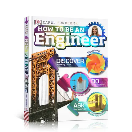 

Original Children Popular Science Books DK How To Be An Engineer Colouring English Activity Story Picture Book