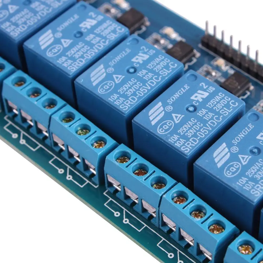 2 шт. 8 канальный DC 5V релейный модуль с Оптрон для Arduino UNO R3 Мега 2560 1280 DSP ARM PIC AVR STM32