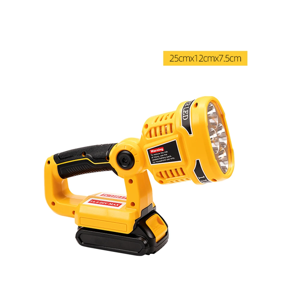 구매 WAKYME-휴대용 무선 손전등 LED 작업등 DCL040, 야외 캠핑 토치 스포트라이트 비상 조명 핸드 램프