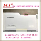 Дисплей 14,1 дюйма для Lenovo Thinkpad T410 T410i B141EW05 V.4 LTN141AT15 LP141WX5 TLP3 LTN141BT09 LP141WP3 N141I6 40pin