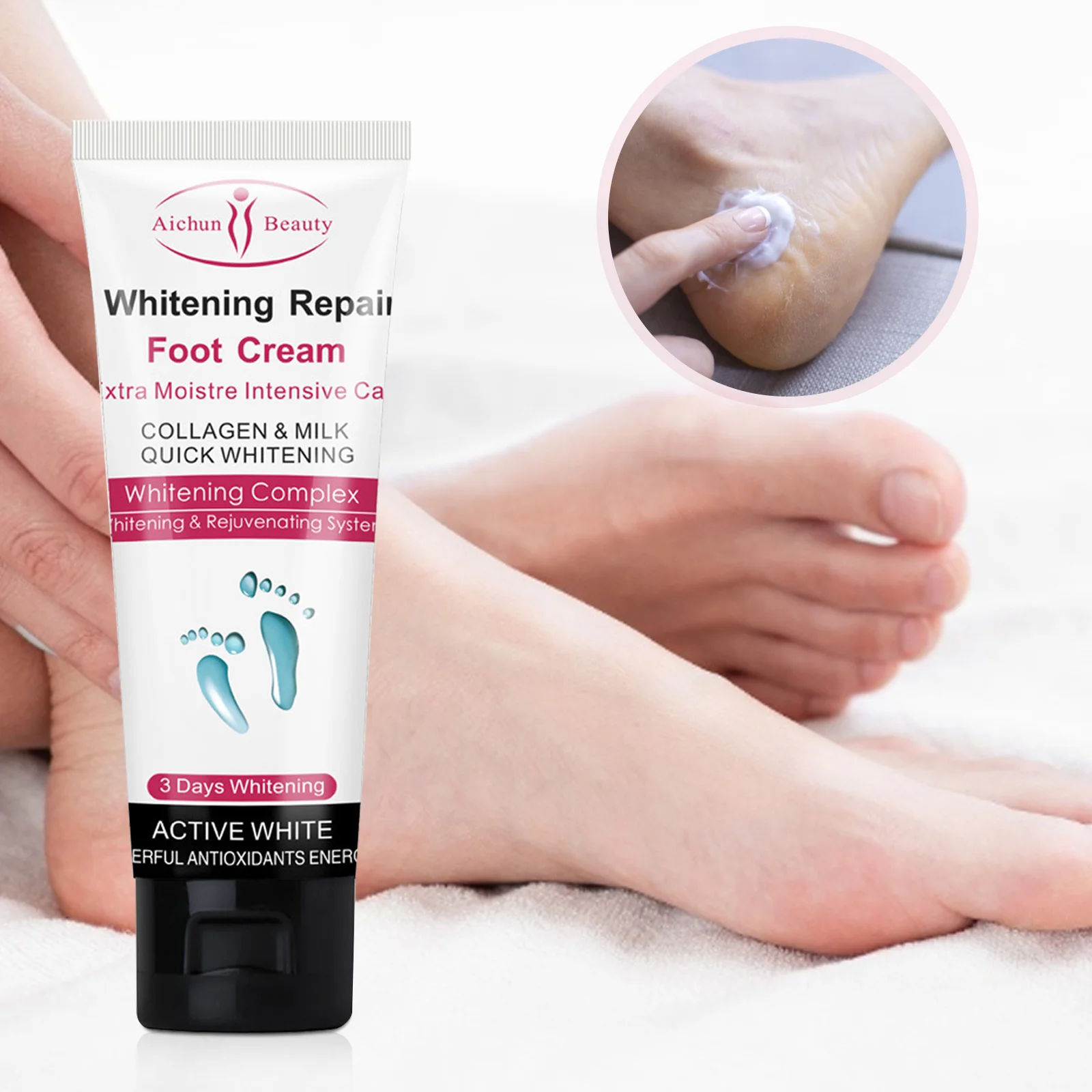 

100g Foot Whitening Repair Cream Brightening Moisturizing Hydrating Foot Skin Care Smooth Delicate