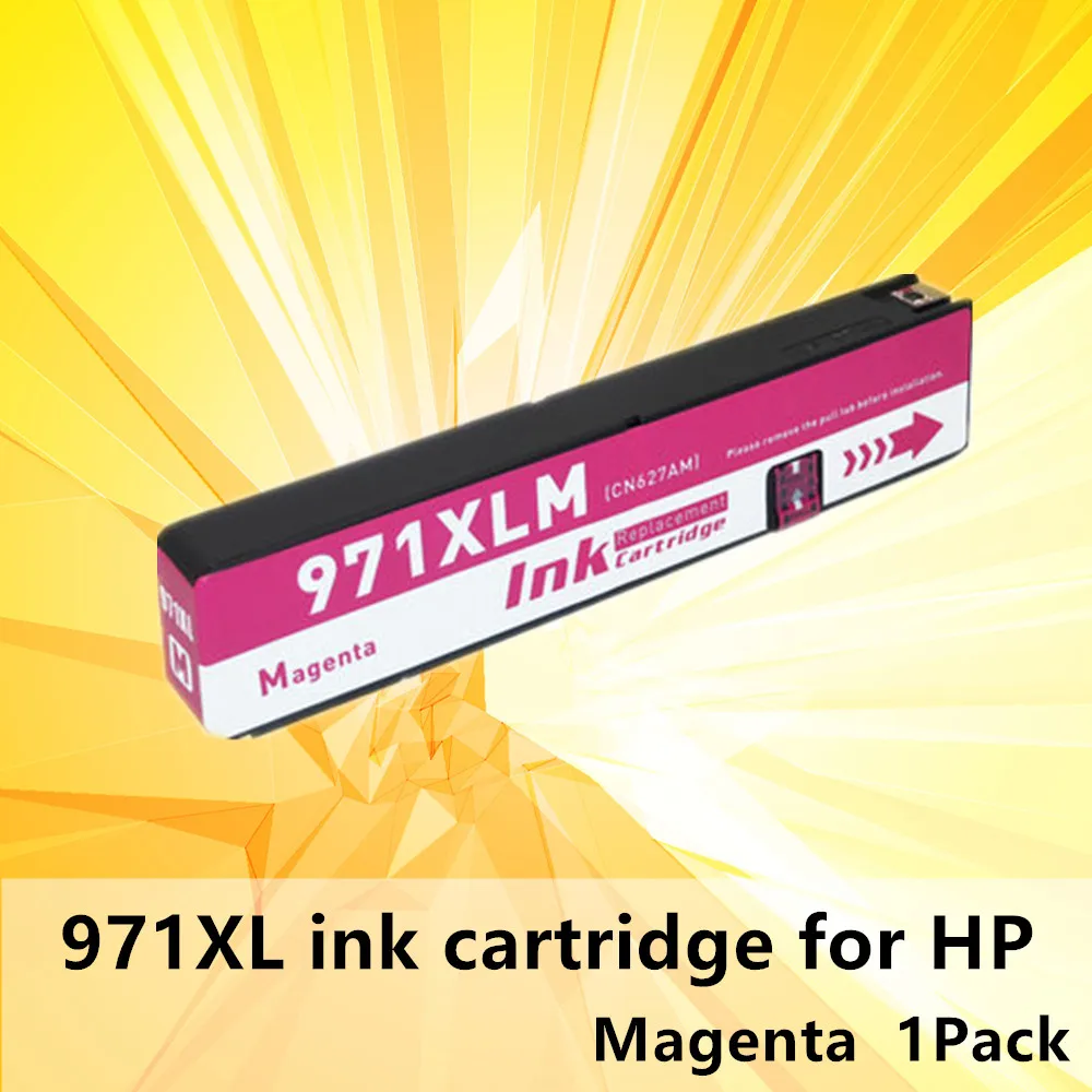 Картридж с пурпурными чернилами для принтеров HP 970XL 971XL 970 Officejet Pro X451dn X451dw X551 X576dw