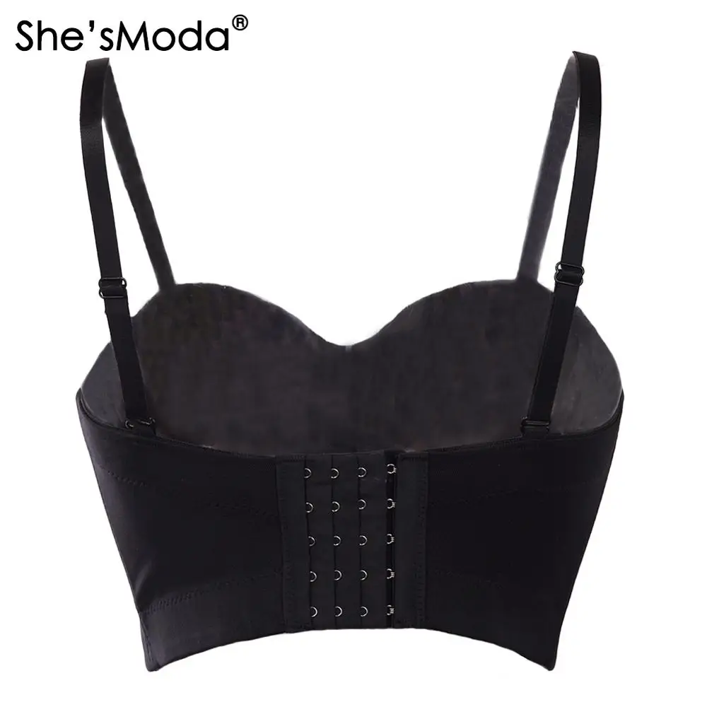 She'sModa блестки Bralet женские бюстье бюстгальтер ночной клуб вечерние обрезанный Топ Плюс Размер
