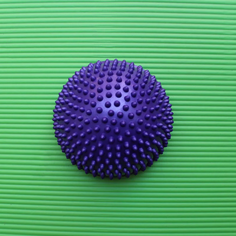 purple Inflatable Half Sphere Yoga Balls PVC Massage Fitball Exercises Trainer Balancing Ball For Gym Pilates Sport Fitness JT-Drop Shi - Цвет: purple