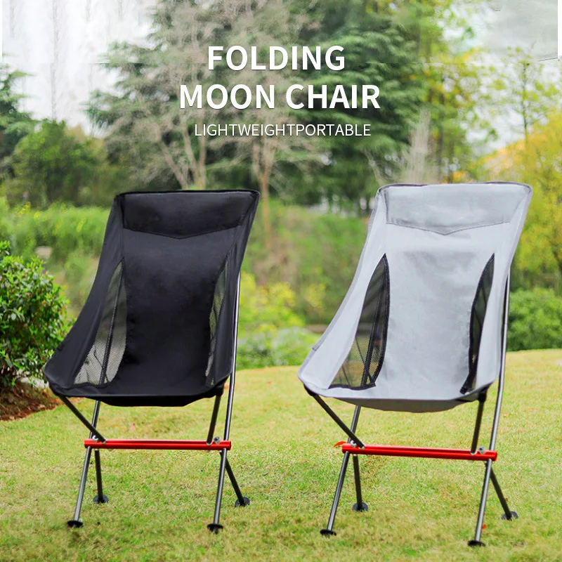 구매 야외 휴대용 초경량 알루미늄 합금 접는 의자 캠핑 비치 바베큐 문 의자 자기 운전 레저 낚시 의자
