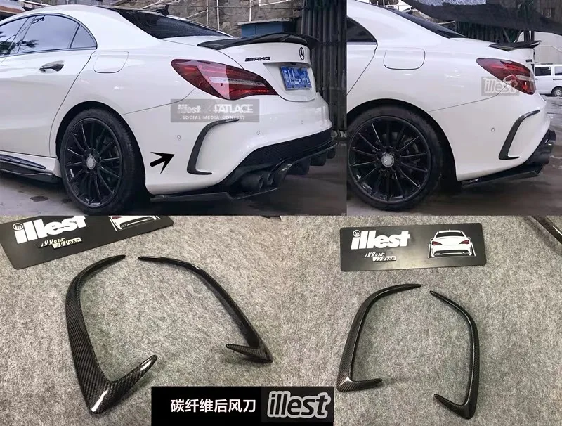 Набор для декорирования бампера из углеродного волокна Mercedes AMG CLA W117 решетки