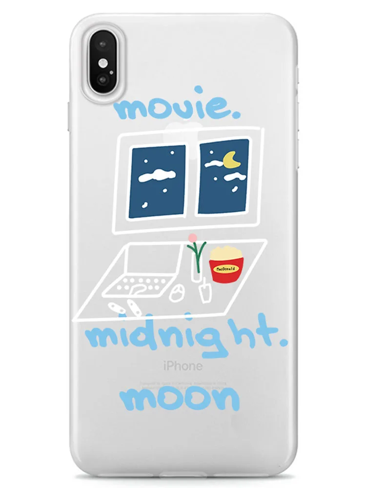

Cute Style Pattern Transparent Phone Cases Cover for Iphone 6 7 8 S Plus X XS XR 11 12 Pro Max Silicone Soft Shell Coque Movie