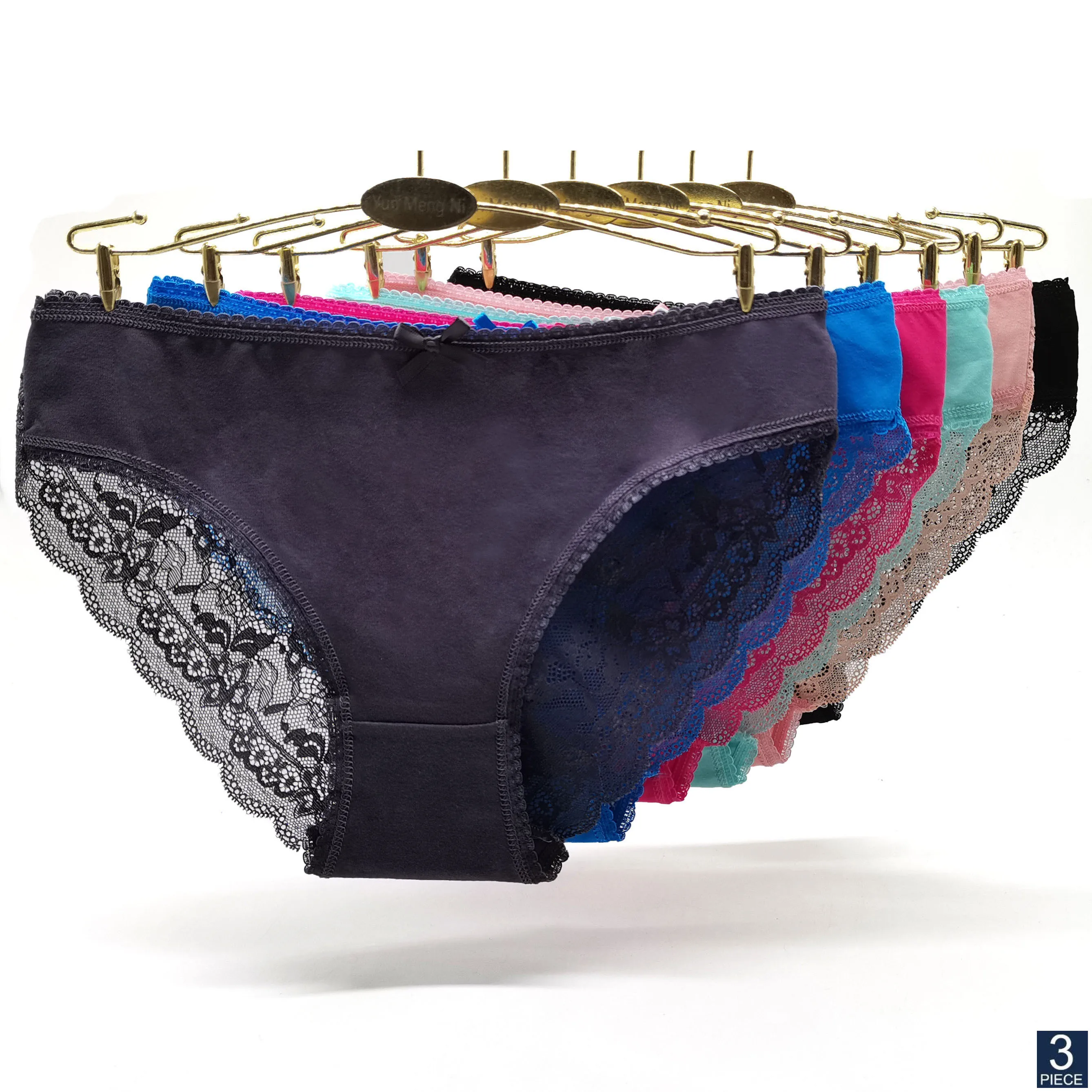 

Alyowangyina, 3 шт./лот, 3 цвета, хлопковые однотонные женские трусы, комфортное нижнее белье, женские сексуальные трусики, 89458