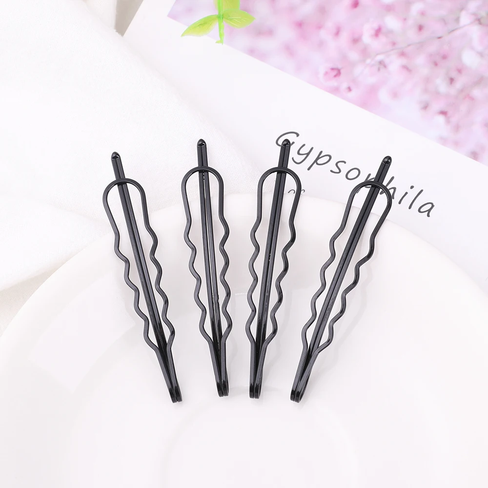 4 шт./компл. Модные Простые геометрического ромба металлический зажим для волос